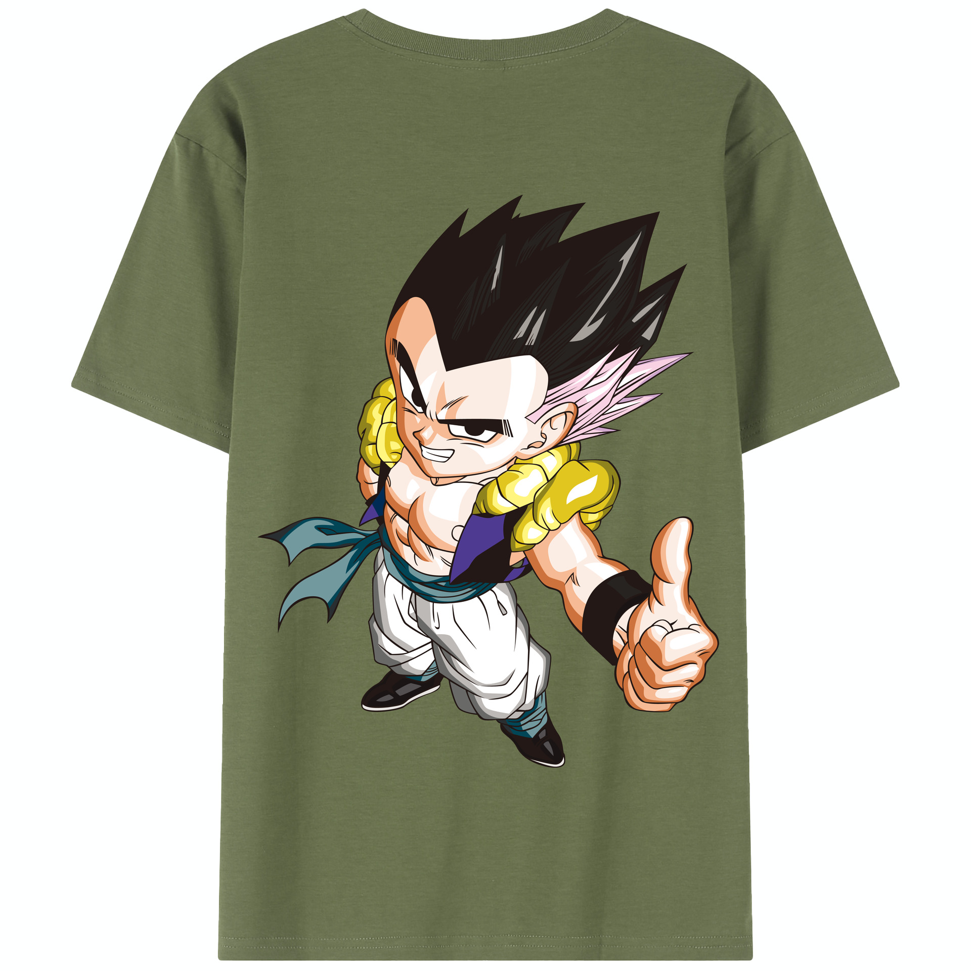 （画像用） ドラゴンボール ベジータ四世（Bejīta Yonsei）DRAGON BALL Vegeta IV 綿100％半袖Tシャツ（背面プリント）